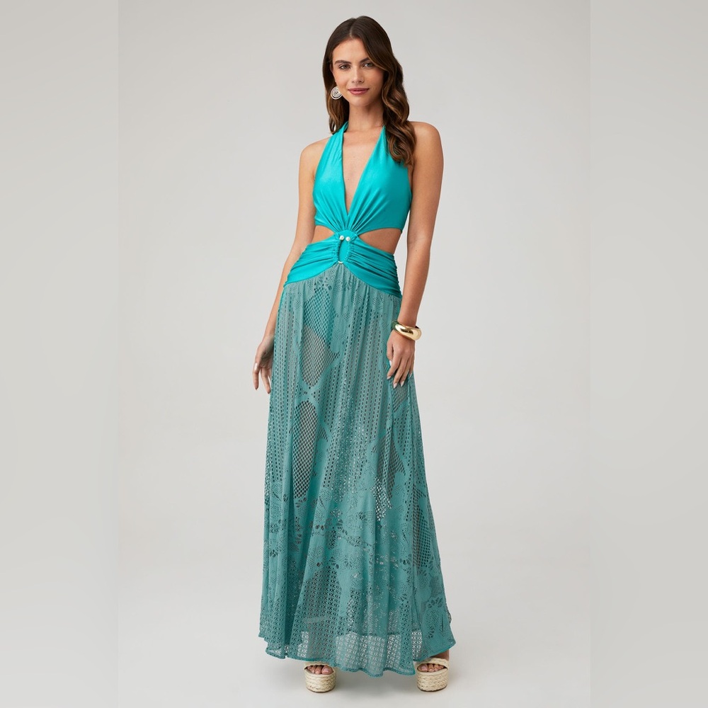 PatBO Halter Beach Mermaid Dress XS‎